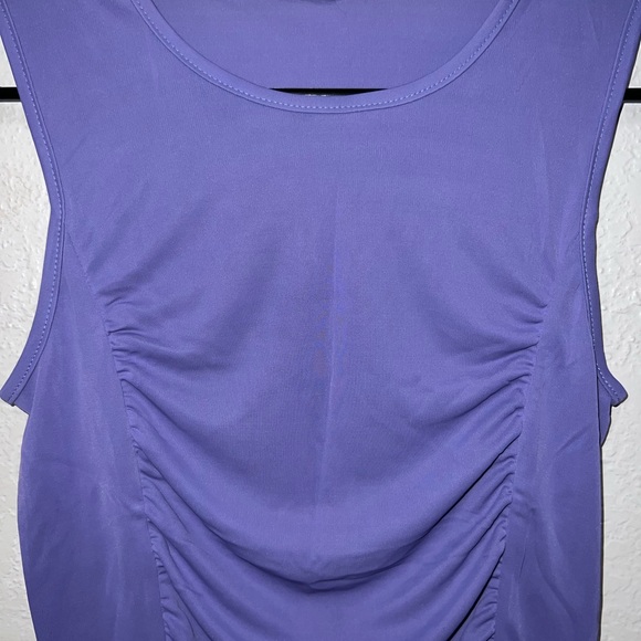 Purple Rutched Tank Top - Picture 4 of 4